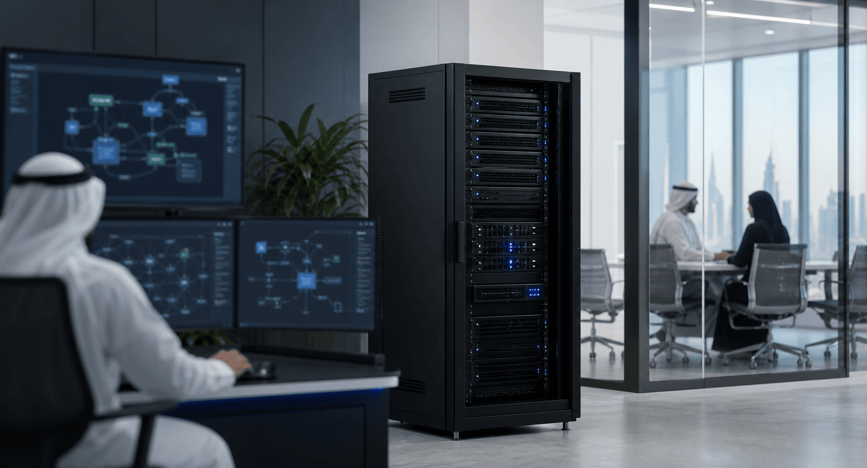Private AI infrastructure deployed in a modern enterprise environment
