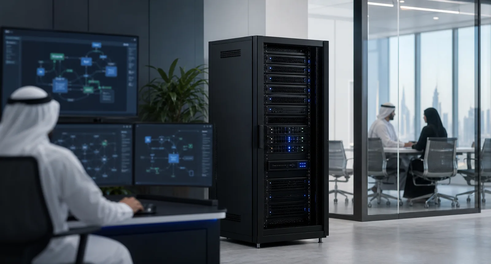 Private AI system being integrated inside a customer network